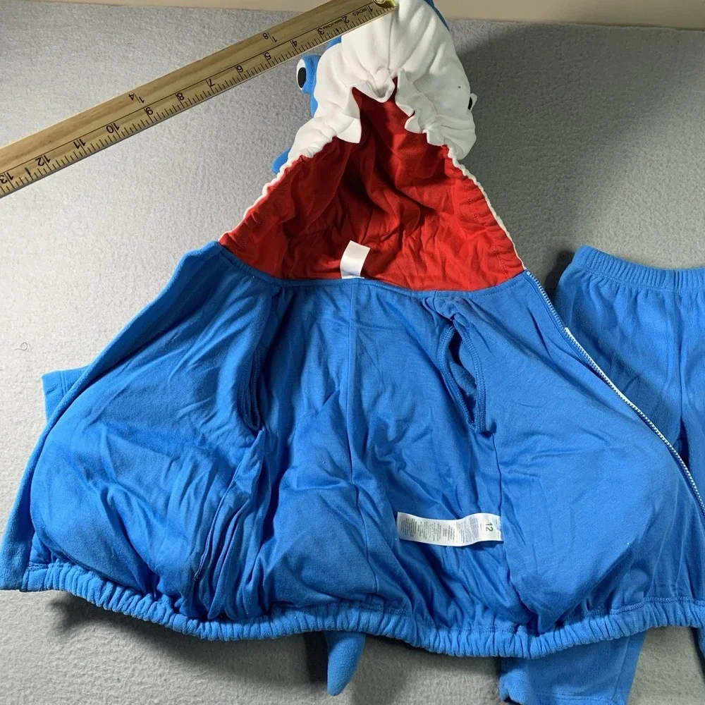 Carter's Blue Shark 2 Piece Outfit Halloween Costume Infant 12m NWT